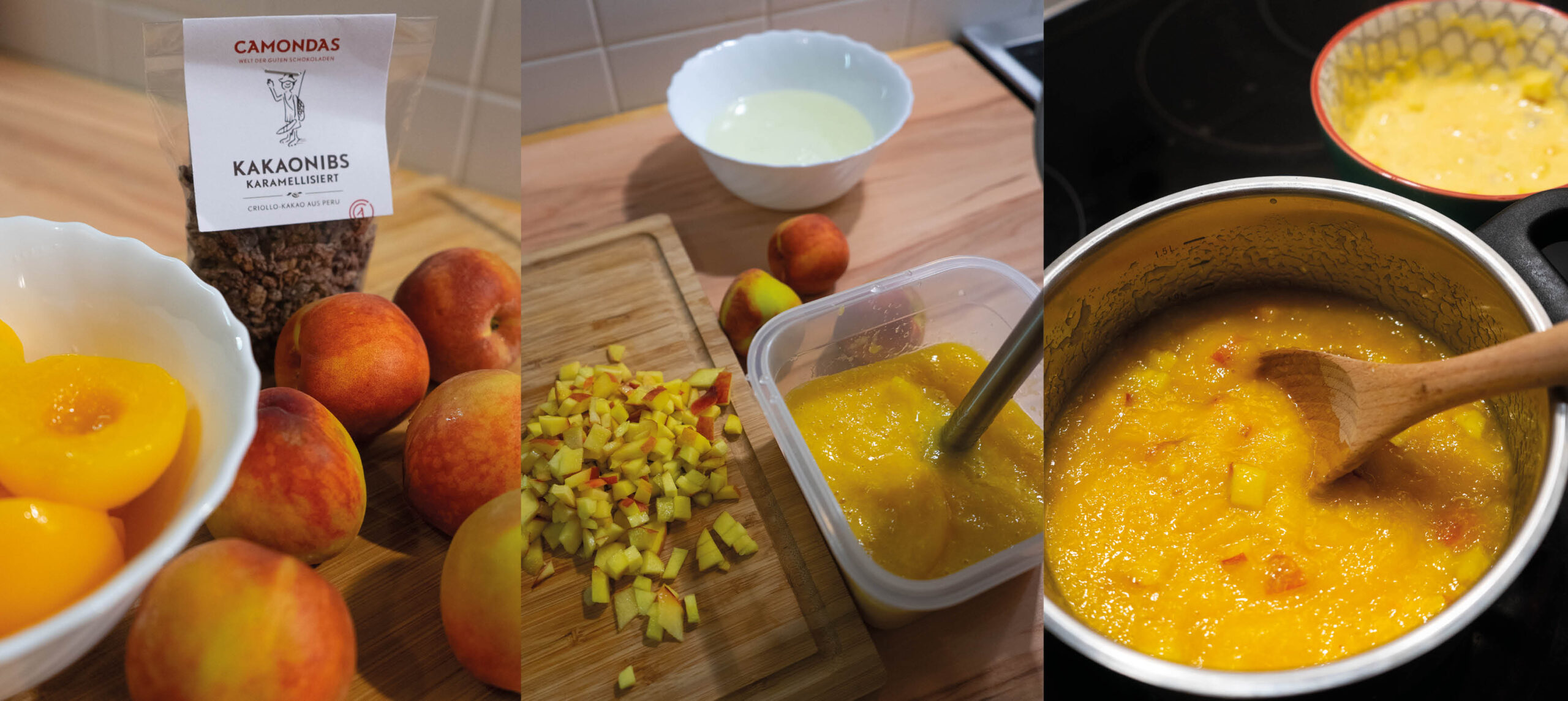 Zubereitung Pfirsich-Kompott