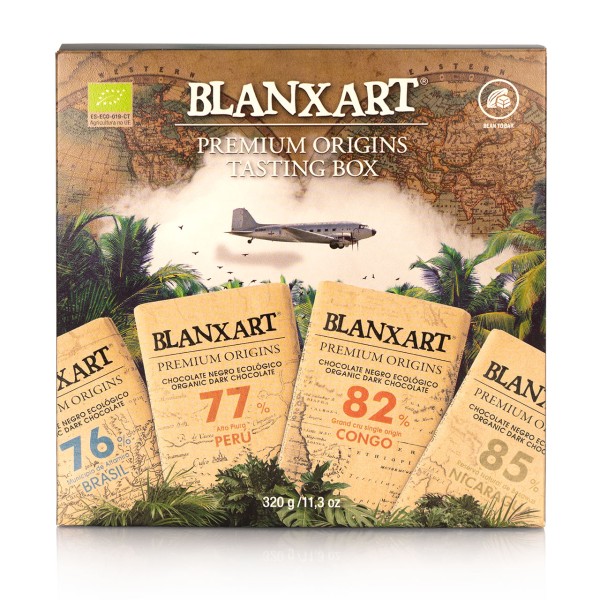 Blanxart - Box mit 4 Premium-Schokoladen