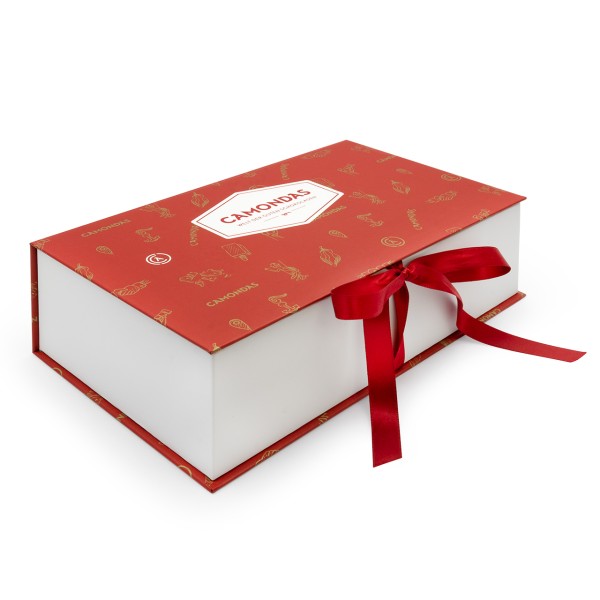 CAMONDAS - Genussbox für Schokoladen rot