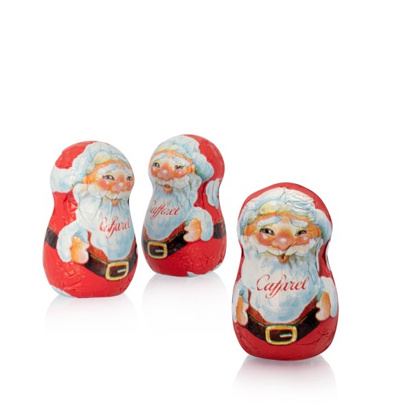 Caffarel - 3er Gianduja-Weihnachtsmänner aus Schokolade