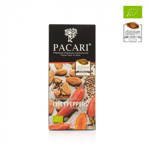 Pacari - Dunkle Bio-Schokolade mit Chili
