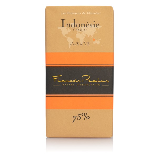 François Pralus - Dunkle Schokolade 75% Criollo-Kakao aus Indonesien