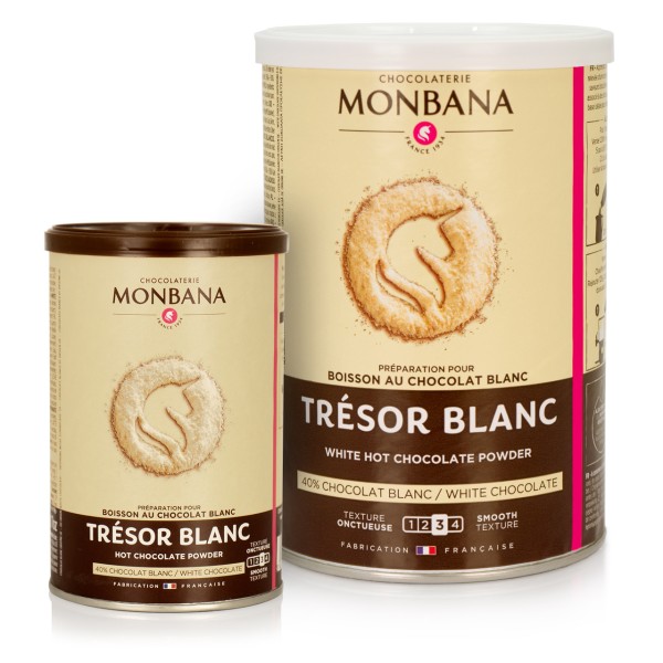 Monbana - Dickflüssige weiße Trinkschokolade
