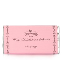 Dolci Pensieri - Handgeschöpfte weiße Schokolade mit Erdbeere