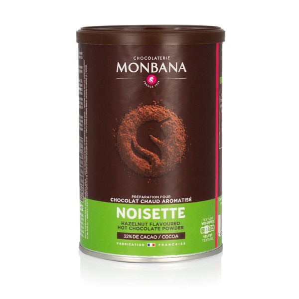 Monbana - Vollmilch-Haselnuss Trinkschokolade