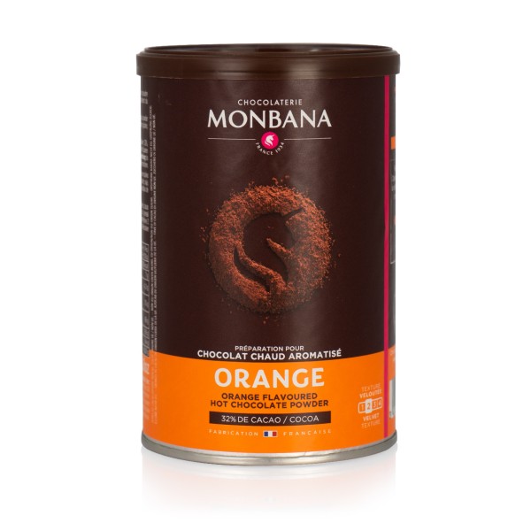 Monbana - Vollmilch-Orange Trinkschokolade