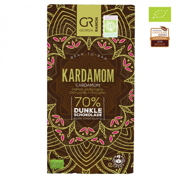 Georgia Ramon - Dunkle Bio-Schokolade mit Kardamon