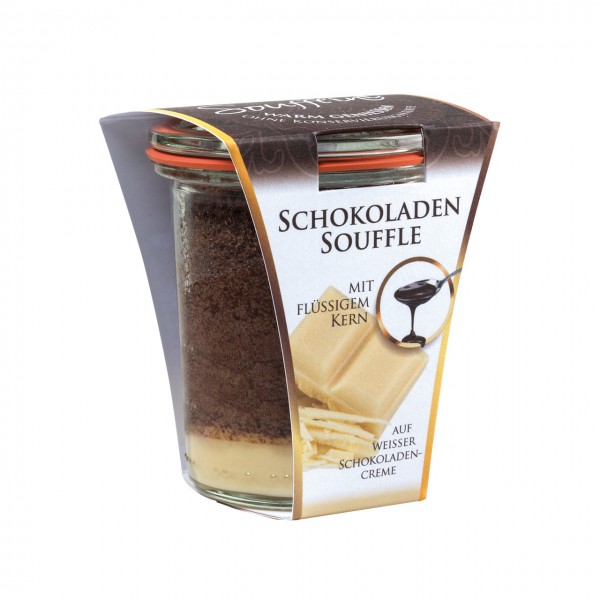 Soufflini Schokoladen-Soufflé 'Triple Chocolate' im Weckglas 