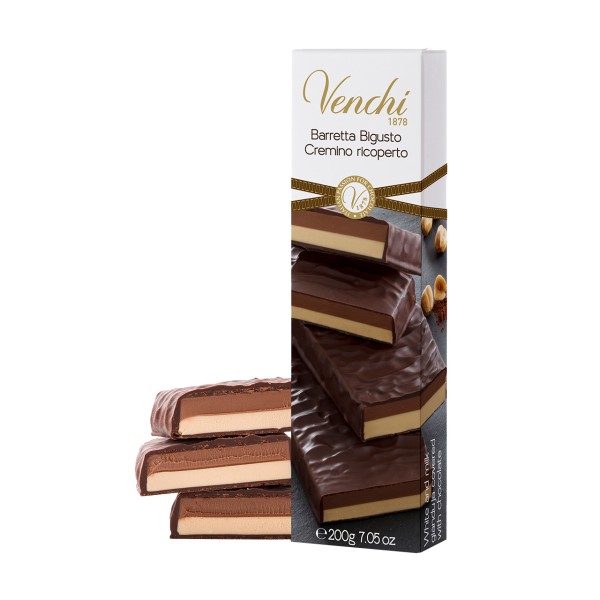 Venchi - Schichtnougat umhüllt mit Zartbitterschokolade
