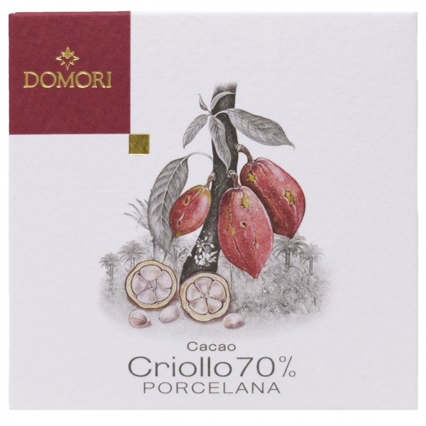 Domori - Dunkle Criollo-Tafel Porcelana mit 70% Kakao
