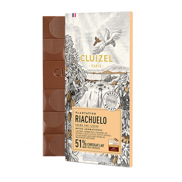 Michel Cluizel - RIACHUELO 51% Plantagenschokolade aus Brasilien