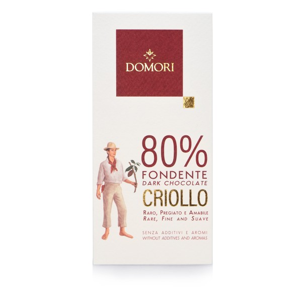Domori - Dunkle Criollo-Tafel mit 80% Kakao