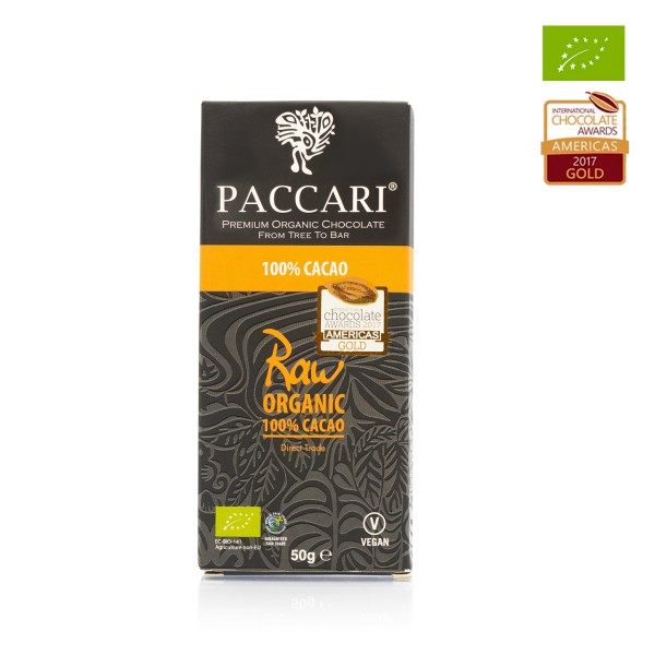 Paccari - 100%ige Bio-Roh-Schokolade