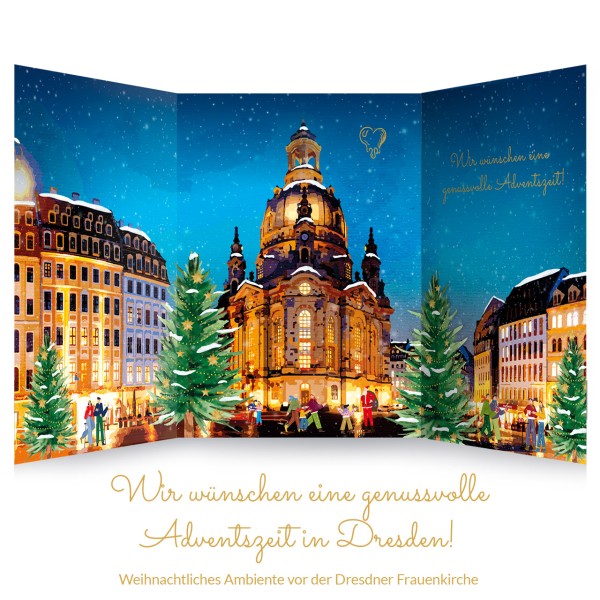 CAMONDAS - Dresden-Silhouette für Schokoladenmarkt