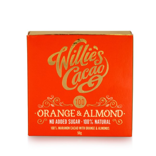 Willie`s Cacao - 100% mit Orange & Mandeln
