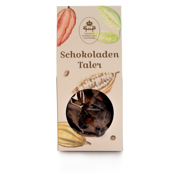 Dresdner Handwerk - Dunkler Schokoladentaler mit Sauerkirsche