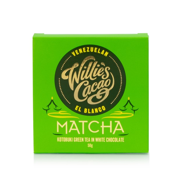 Willie`s Cacao - weiße Schokolade mit Matcha