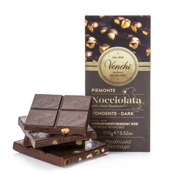 Venchi - Dunkle Schokolade mit Piemont-Haselnüssen