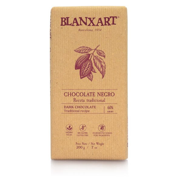 Blanxart - Dunkle Schokolade mit 60% Kakao