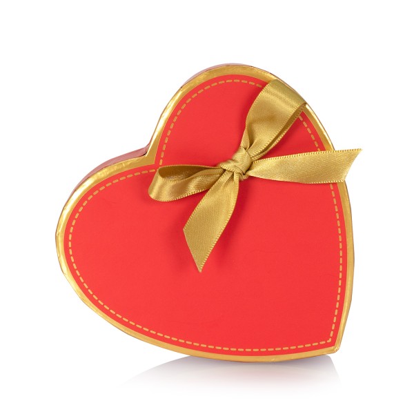 CAMONDAS - Pralinen Herzschatulle in Rot/Gold