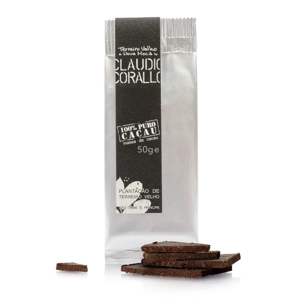 Claudio Corallo - Unconchierte Schokolade mit 100% Forastero Kakao