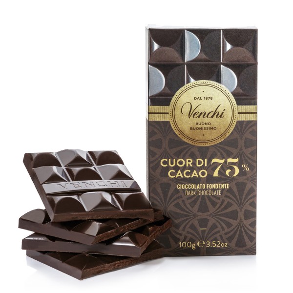 Venchi - Dunkle Schokolade mit 75% Kakao