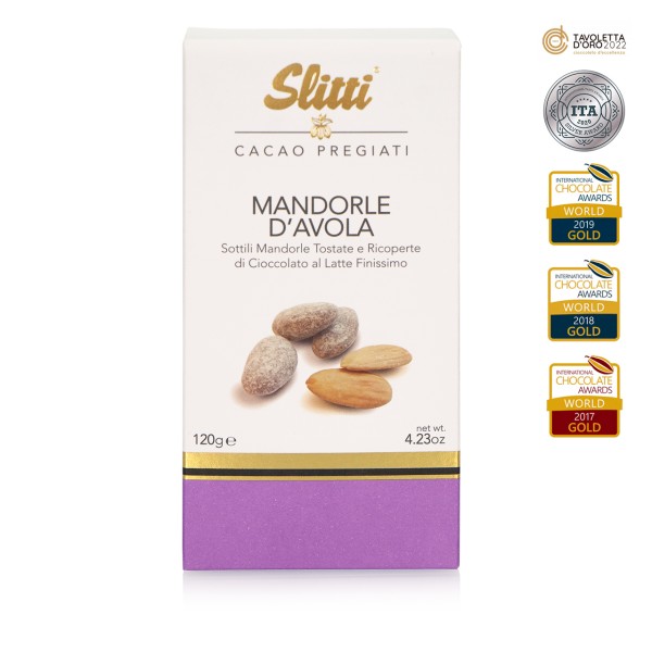 Slitti – Mandel-Dragées mit Vollmilchschokolade