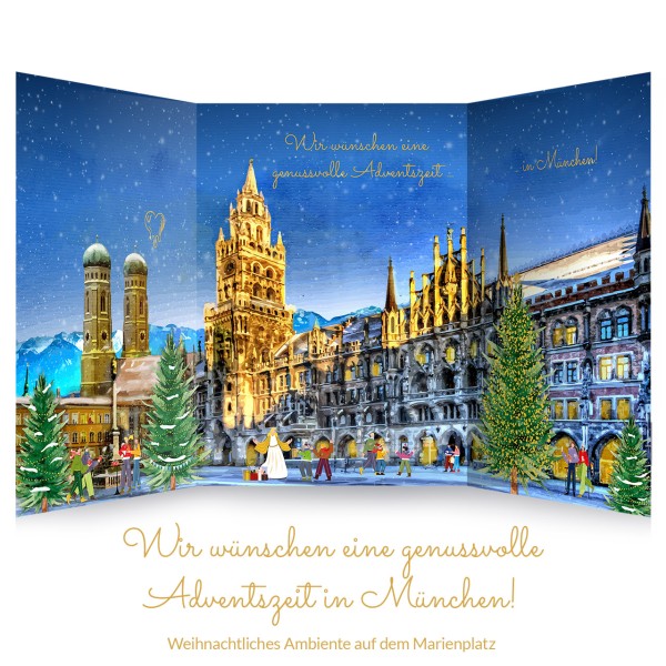 CAMONDAS - München-Silhouette für Schokoladenmarkt