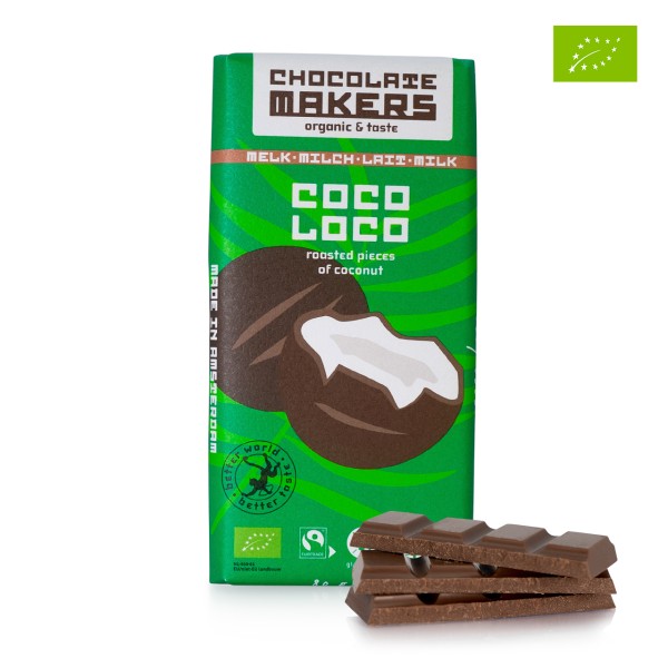 Chocolate Makers - Milchschokolade mit Kokosnuss