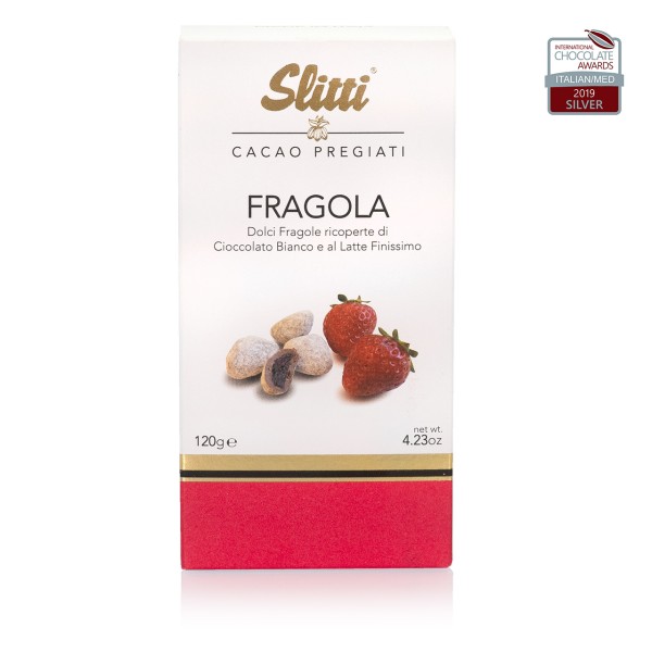 Slitti - Erdbeer-Dragées mit weißer & Vollmilch-Schokolade