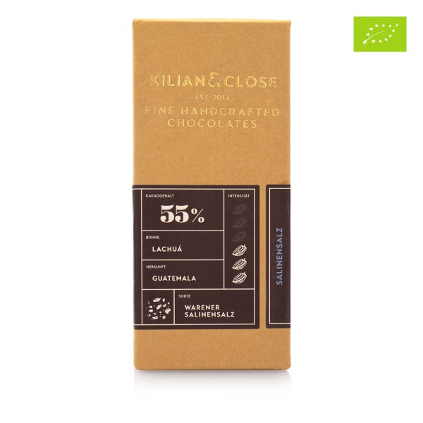 Kilian & Close - vegane Bio Salz-Milchschokolade