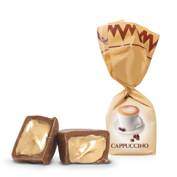 Cuneesi - Praline mit Cappuccino-Ganache gefüllt