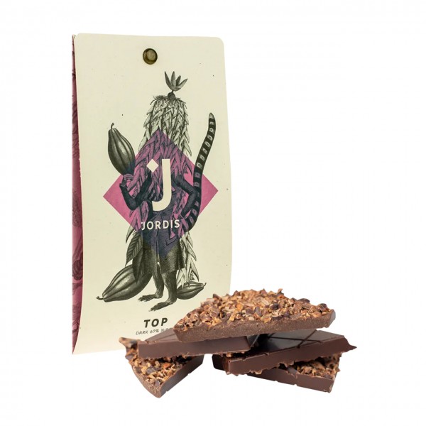 Jordis - Dunkle Schokolade mit Kakaonibs 50g