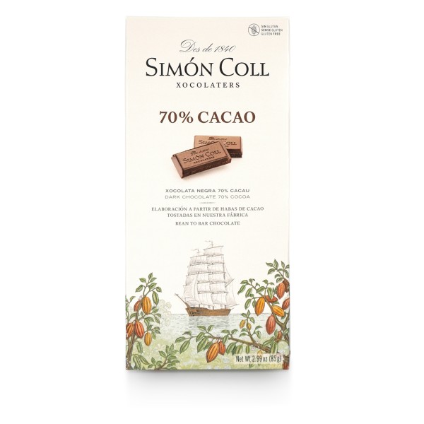Simon Coll - Pure Dunkle Schokolade 70%