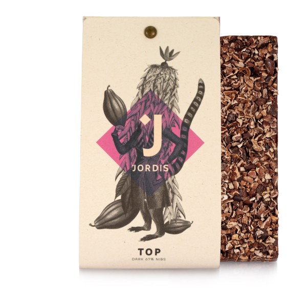 Jordis - Dunkle Schokolade mit Kakaonibs 50g