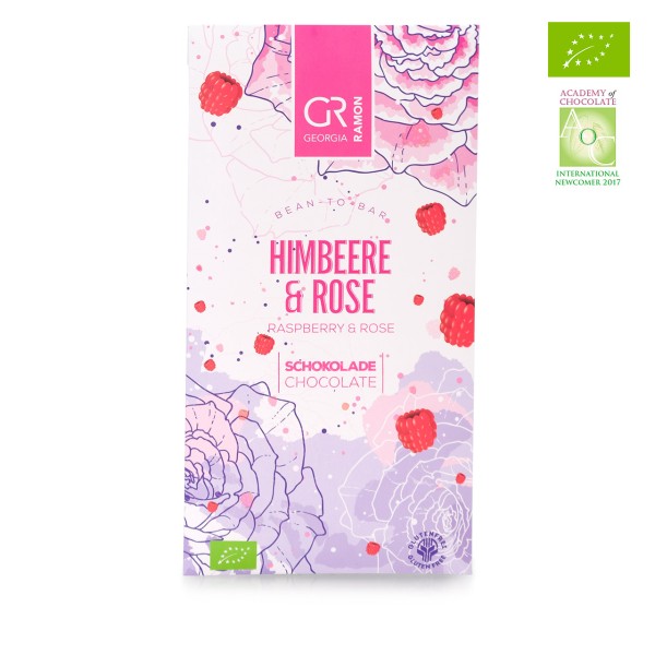 Georgia Ramon - Bio Himbeer-Schokolade mit Rosenöl