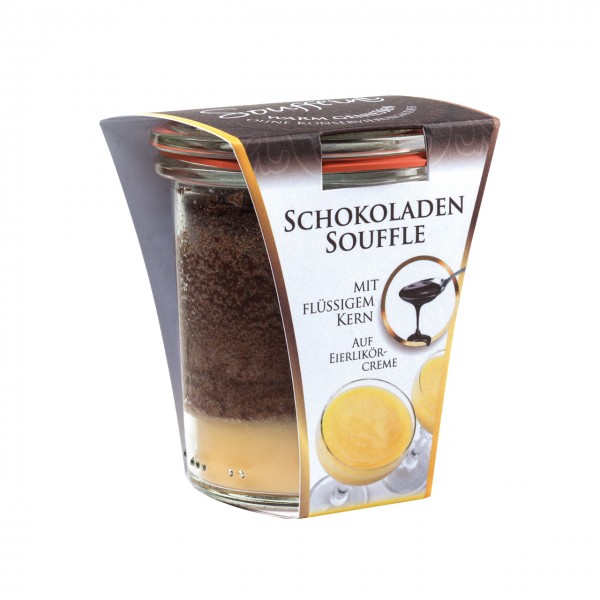 Soufflini Schokoladen-Soufflé 'Eierlikör' im Weckglas