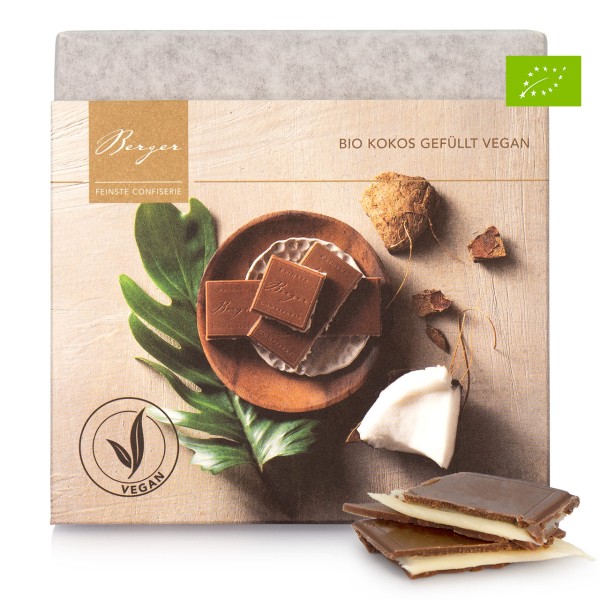 Berger - Vegane Vollmilchschokolade mit Kokosfüllung