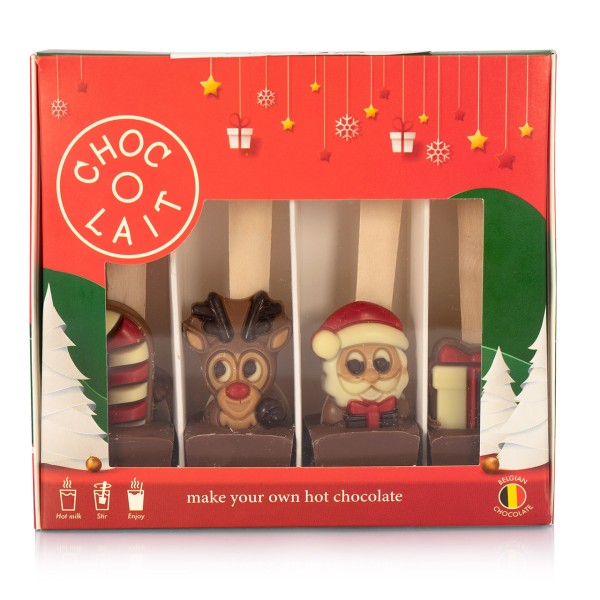 Choc-o-Lait - Geschenkpackung mit Vollmilch-Trinkschokoladen